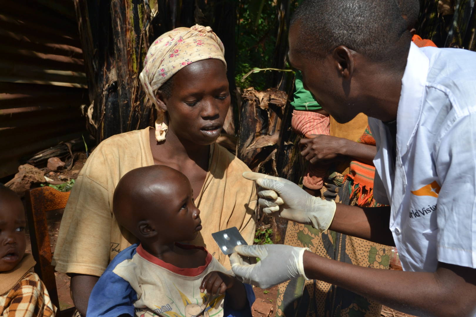 Diagnosi malarica in un villagio del Burundi
